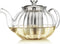 Teabloom Vienna Glass Teapot – Stain-Free Heatproof Glass – Stovetop Safe – Removable Stainless Steel Infuser – Perfect for Loose Leaf Tea – 37 oz...
