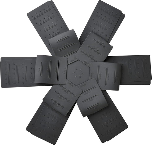 Pot & Pan Protectors, 3-Piece Silicone Cookware Protector Pad, Stacking Pan Protector. It Has a Unique Opening and Fixing Design That Can be Used ...