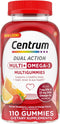 Centrum MultiGummies Multi+ Omega 3 Dual Action, Adult Multivitamin, Multivitamin/Multimineral/Omega 3 Supplement, Strawberry/Lemon/Orange Flavors...