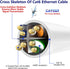 Adoreen Cat 6 Ethernet Cable 40 Ft-White, Outdoor & Indoor Snagless Long Round RJ45 Network Cable, POE, Soft Flexible Gbps Internet LAN Computer P...
