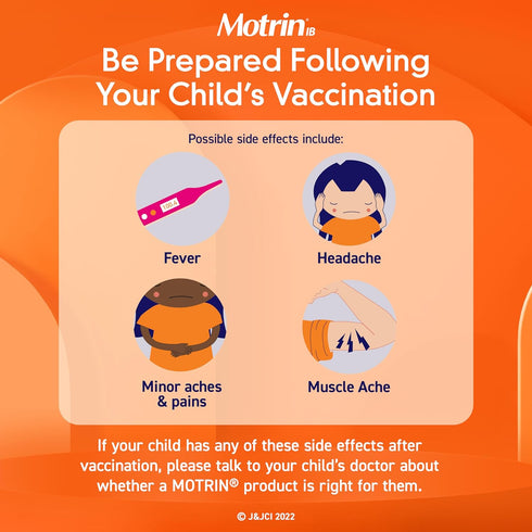 Motrin Children's Oral Suspension Medicine, 100 mg Ibuprofen, Kids Fever Reducer & Pain Reliever for Minor Aches & Pains Due to Cold & Flu, Alcoho...