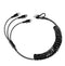 2Pack 6.6ft Multi Charging Cable, 6 in 1 Coiled USB A/C to Phone/USB C/Micro USB Cord for Car, Coiled Universal Multiple USB Charger Cable Compati...
