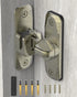 90/180 Degree Barn Door Lock, Small Flip Gate Latches Hardware, Door Security Sliding Door Latch Lock fo Cabinets, Barn Door, Bathroom, Gardenr Do...