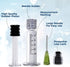 5 Pack Borosilicate Glass Luer Lock Syringe 1ml Capacity Reusable Glass Syringes - Use for Arts and Crafts, Thick Liquids, Oils, Vet, Glue, Lab, I...