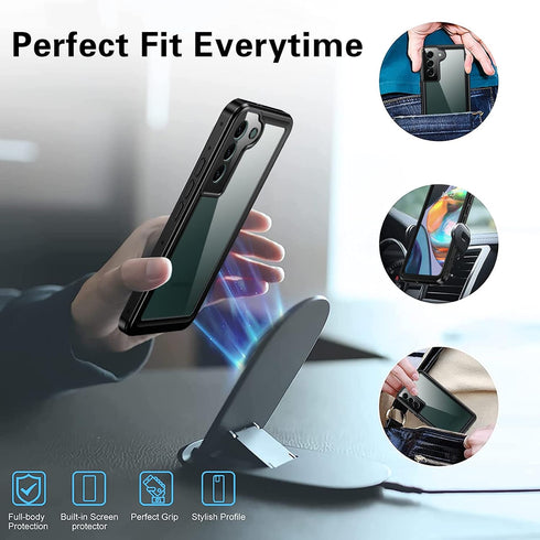 ANTSHARE for Samsung Galaxy S22 Case Waterproof, S22 Case with Screen Protector Heavy Duty Military Grade Drop Protection Full Body Protective Sho...