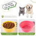 Dog Bowl Travel Collapsible Bowls 2 Pack, Portable Foldable Cats Dogs Water Dish Puppy Bowl (Pink1775 + Yellow1205)...
