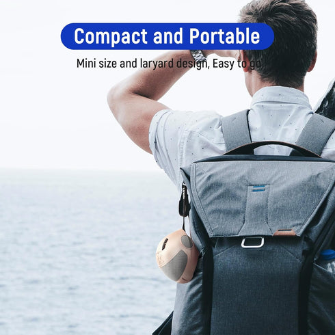 LEXIN Model S, Ultra-Portable Bluetooth Speaker, Helmet Style Small Wireless Speaker, Loud Stereo, Deep Bass, IPX4, Smart TWS Pairing for Home, Ou...