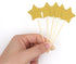 WARMBUY Gold Glitter Cupcake Cake Toppers, Double Sided Stars, 50 Pack...