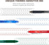 ParKoo Retractable Erasable Gel Pens Clicker Fine Point 0.7 mm, No Need for White Out, 6 Black/6 Blue Ink for Completing Sudoku and Crossword Puzz...