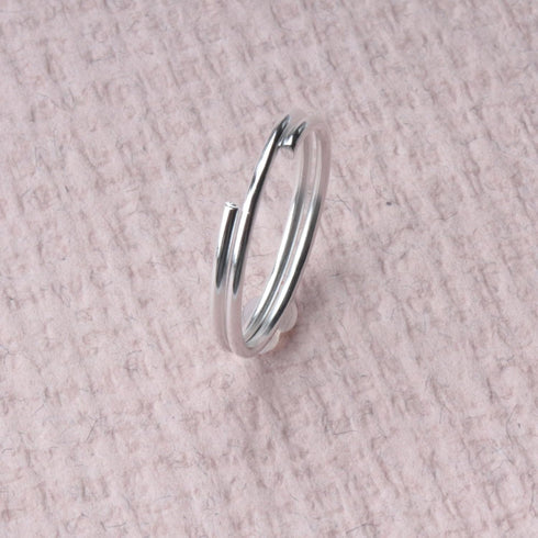 SOWAKA 200 Pcs Double Loops Split Rings Metal Small Jump Rings Connectors for DIY Jewelry Making Key Chain Necklace Bracelets Earing Ornament (8 m...