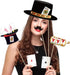 25Pcs Casino Photo Booth Props with Stick, Las Vegas Theme Selfie Props, Poker Night Birthday Party Supplies, Gambling Blackjack Photography Backd...