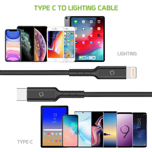 Cellet iPhone Charger Cable, Lightning Charging Cord, Data Cable Compatible for Apple iPhone 15 14 Pro Max Plus13 12 11 SE Mini XS iPad Pro Air, i...