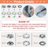KIKOOD 60 Sets 9.5mm Snaps Buttons Fastener Metal Silver Open-Ring Cap Gripper Grip Stain Steel Prong No-Sew Button Studs for DIY Baby Jeans Cloth...