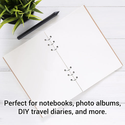 Pack of 10, 3 Ring Metal Loose Leaf Binders Book Rings with 20mm 0.8 Inch Inner Diameter Silver Ring Binders for Notebooks Photo Album DIY Travel ...