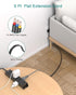 Extension Cord Flat Wall Plug - Surge Protector Power Strip with 12 Outlets, 5ft, Outlet Extender with Multiple Outlets, Wall Mount, Desk Charging...
