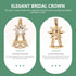 Lurrose Pearl Golden Eiffel Tower Vintage Tiaras Queen Bridal Crowns for Brides Party Wedding Golden Bridal Crowns...