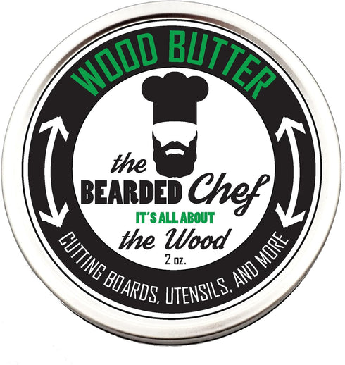The Bearded Chef Wood Butter - 2 fl oz - Cutting Boards - Butcher Blocks - Made in The USA...