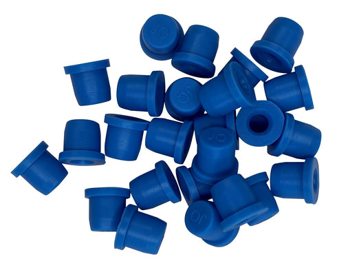 (25 Pack) Blue - Brake Bleeder Screw Caps Grease Zerk Fitting Cap Rubber Dust Cover...