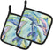 Caroline's Treasures 8548PTHD Dolphin Pair of Pot Holders Kitchen Heat Resistant Pot Holders Sets Oven Hot Pads for Cooking Baking BBQ, 7 1/2 x 7 ...