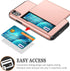 SAMONPOW for iPhone X/XS Case Wallet Card Holder for iPhone 10 Case Wallet Card Holder Heavy Duty Protection Shockproof Anti Scratch Soft Rubber B...