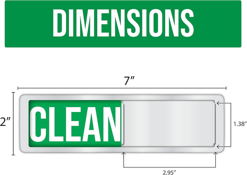 Clean/Dirty Dishwasher Magnet, Dishwasher Magnet Clean Dirty Sign, Clean and Dirty Magnetic Dish Signs for Home & Kitchen, Perfect New Home Access...