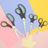 Scissors, Stainless Steel Blades Soft Grip for Home, School, Office. Black and Green, 4...