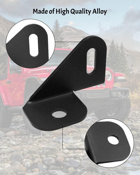 Antenna Mount Driver's Side Mount Bracket, Front Driver Near Hood Side Mount Bracket Holder Fit for Jeep Wrangler Gladiator JL JLU JT 2018 2019 20...