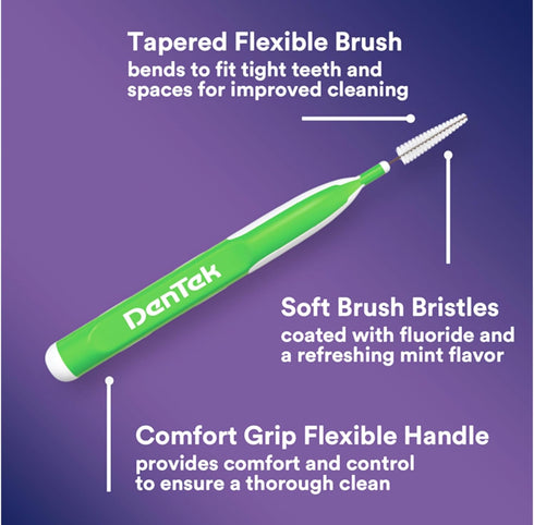 Dentek Easy Brush Cleaners Extra Tight Spaces 16 Count (6 Pack)...