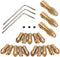 Mesee 3 Sets 0.5-3mm Brass Drill Chuck, Small Electric Drill Bit Collet Micro Twist Drill Chuck Set with Allen Wrench Fits Rotary Tools, 3 Size - ...