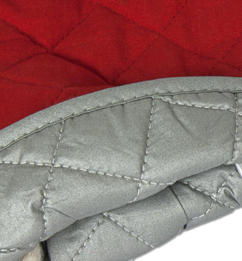 Nouvelle Legende Flame Retardant Quilted Oven Mitts, 17" Heavy-Duty Heat & Burn Protection for Kitchen, BBQ, Grilling, Lab-Tested, Flexible, Overs...