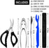 Crab Leg Crackers and Tools - 7 Piece Seafood Tools Upgrade Stainless Steel Lobster Crackers and Picks Set...