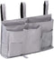 Bedside Caddy, Hanging Under Bed Storage Organizer Bag with 8 Pockets for College Dorm Rooms, Hospital Bed Rails, Camp...