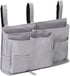 Bedside Caddy, Hanging Under Bed Storage Organizer Bag with 8 Pockets for College Dorm Rooms, Hospital Bed Rails, Camp...