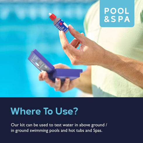 Lupo 2-in-1 Water Test Kit for Swimming Pools & Spas | Water Chemical Test Kit for pH and Free Chlorine...
