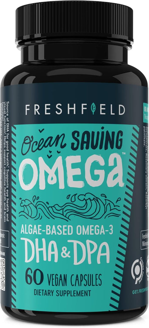 Ocean Saving Omega 3, The Fish Oil Replacement, 2-month Supply, Sustainably Sourced, Highest Levels of DHA per Capsule (440 mg), Algae Oil, w/DPA....