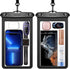 XL Large Waterproof Cell Phone Pouch 2-Pack: Underwater Clear Phone Holder Protector - Universal Water Proof Dry Bag Case with Neck Lanyard for iP...