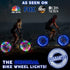 Activ Life Bicycle Lights (1 Tire, Gold) Fun Summer Accessories for Cool Beach Cruisers, Top Mountain, BMX Trick, Road, Recumbent, Commuting, Tand...