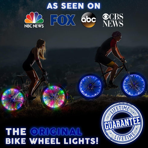 Activ Life Bicycle Lights (1 Tire, Color-Changing) Fun Summer Accessories for Cool Beach Cruisers, Top Mountain, BMX Trick, Road, Recumbent, Commu...