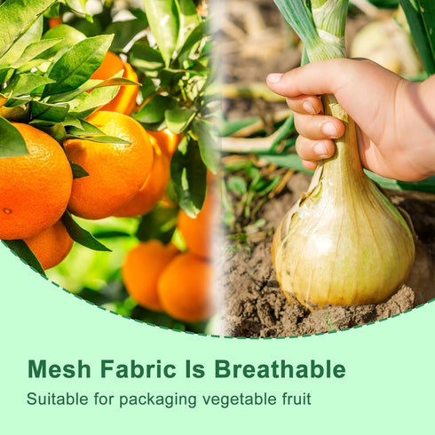 20 Pack Extra Large Mesh Storage Produce Bags Reusable Vegetable Storage Bags, 20 lbs Capacity Mesh Produce Bags Onion Storage Washable Net Bags F...