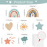 90 Pieces Rainbow Classroom Decor Rainbow Clouds Star Heart Sun Bulletin Board Birthday Party Baby Shower Decor for Bulletin Board Classroom Schoo...