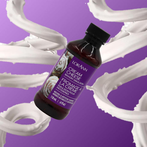 LorAnn Oils Cream Cheese Bakery Emulsion: True Essence, Ideal for Boosting Fruit Tones in Cakes, Cookies & Desserts, Gluten-Free, Keto-Friendly, E...
