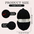 Black Chenille Chunky Yarn for Hand Knitting Fluffy Jumbo Chenille Yarn DIY for Crocheting Blanket Cushion 1 Skein (8.5 oz, 32 yds Each Skein)......