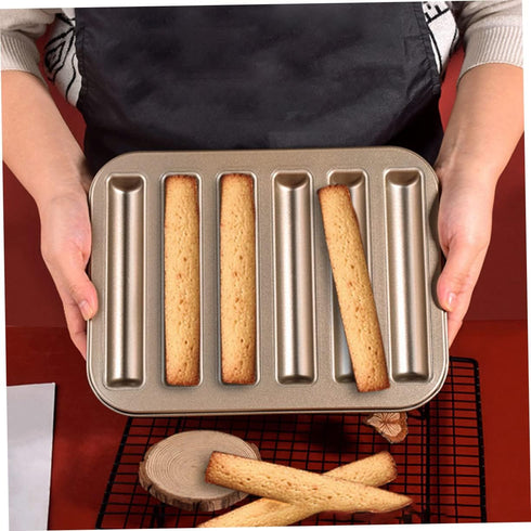 Homoyoyo Biscuit Mold Cake Molds Cookie Molds Chocolate Candy Molds Pastry Baking Molds Madeleine Pan Biscuit Stick Baking Tray Household Baking M...