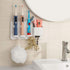 simpletome Adhesive Electric Toothbrush Holder Wall Mounted Razor Hanger Bathroom Organizer Box ABS (White)...