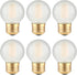 Frosted LED Ceiling Fan Light Bulbs- E26 Base 2700K Soft Warm White Dimmable 25W Equivalent A15/A50 Globe Bulb- Vintage 2W Short Round LED Lamp fo...