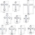 Cross Charms Assorted Cross Pendant Crucifix Pendant Charms Jewelry Making Findings for DIY Earrings Necklace Bracelet Crafts...