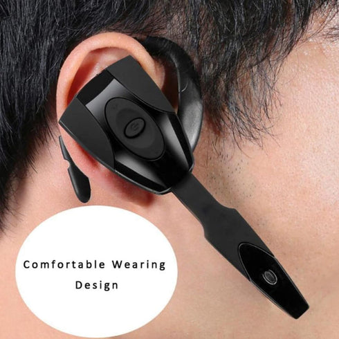 Headset, V5.0 Single Ear Bluetooth Headset with Noise Canceling Mic, Ultralight Rechargeable Cell Phone Earpiece Hands for Business Office Driving...
