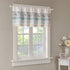 Madison Park Dawn Printed Blue Window Valance , Cotton Pieced Rod Pocket Print Floral Valances for Windows , 50X18" , Teal...