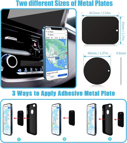 Car Phone Holder, Car Mount, for Toyota Corolla 2024 2023 2022 2021 2020, Air Vent Phone Stand, Auto Dashboard, Sticker Free Magnetic Navigation B...