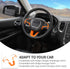 Linskip Steering Wheel Trim Compatible with 2015-2023 Dodge Charger/Challenger & 2014-2024 Durango & 2014-2020 Jeep Grand Cherokee, Steering Wheel...